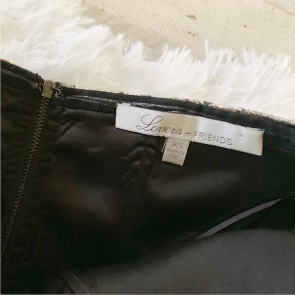 Lovers + Friends wild & free metallic bodycon mini dress size xs - Picture 6 of 8